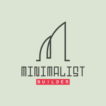 Minimalistic Logo Maker for an Architecture Firm Featuring Abstract Graphics 3989c