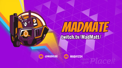 Twitch Starting Soon Screen Video Maker with an Animated Robot 2618