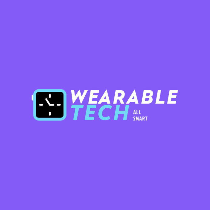 Placeit Wearable Tech Store Logo Template with a Clock Graphic