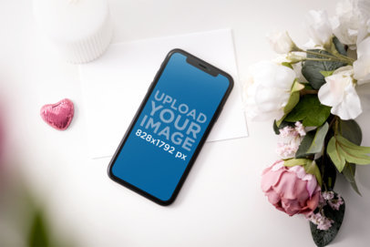 Mockup of an iPhone 11 Placed by Valentine's Day Gifts 5150-el1 