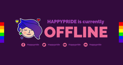 Twitch Offline Banner Maker for an LGBTQ Gamer 3588d